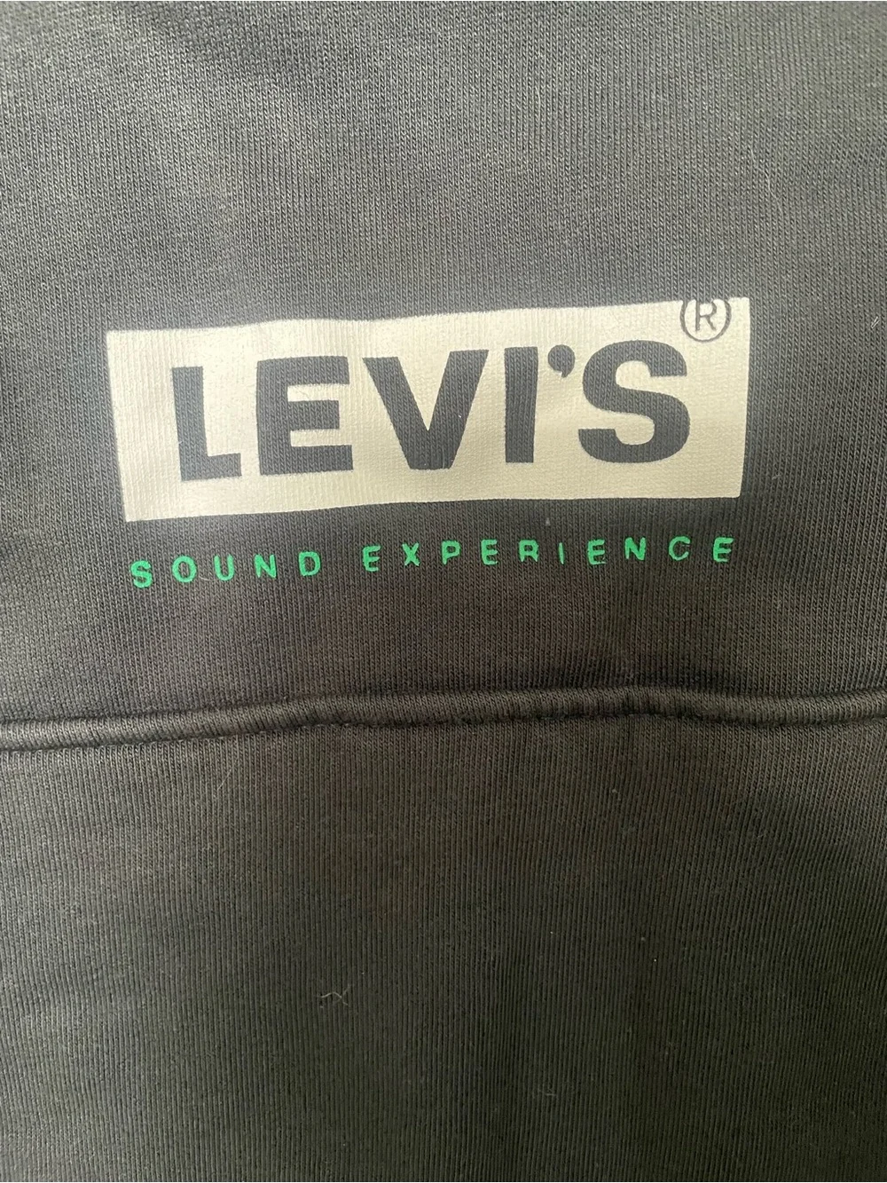 Levi's Sound Experience Relaxed Graphic Hoodie Black Size M